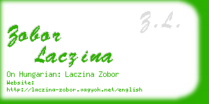 zobor laczina business card